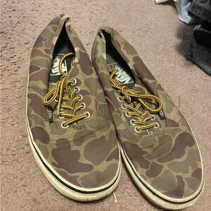 Vans Brown Camouflage Sneakers